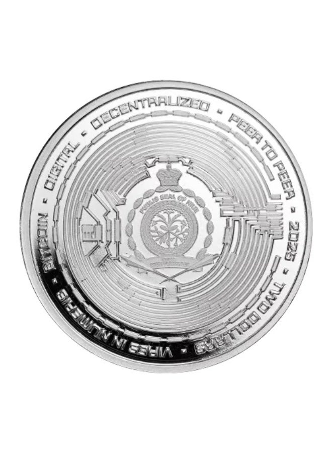 بامب عملة بيتكوين فضية ملونة بوزن أونصة واحدة لعام 2025 - بامب - Image 2